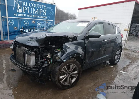 2014 Kia Sportage Sx из США, поврежденный, VIN KNDPCCA62E7644625